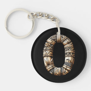 Porte-clefs Hawaïen Polynésien Lettre Aloha O Initiale Personn