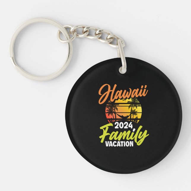 Porte-clefs Hawaii Family Vacation 2024 Hawaii Surfing Surfer (Devant)
