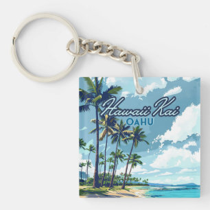 Porte-clefs Hawaii Kai Honolulu Oahu Hawaii Retro