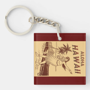 Porte-clefs Hawaii Travel Hula Girl
