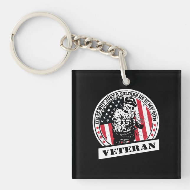 Porte-clefs He Is Not Just A Soldier, He Is My Son (Devant)