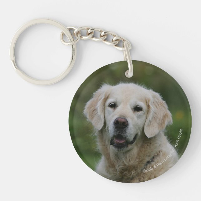 Porte-clefs Headshot 2 de golden retriever (Devant)