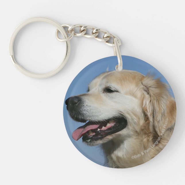 Porte-clefs Headshot 4 de golden retriever (Devant)