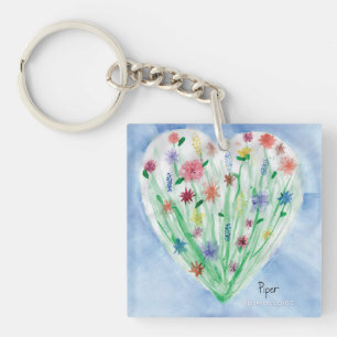 Porte-clefs Heart Garden - KidsArt pour CHOC
