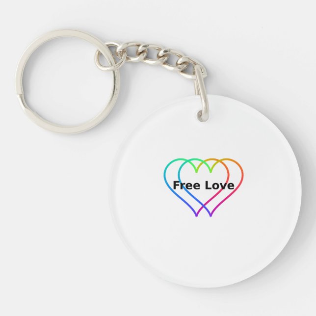Porte-clefs Hearts Free Love Gifts (Devant)