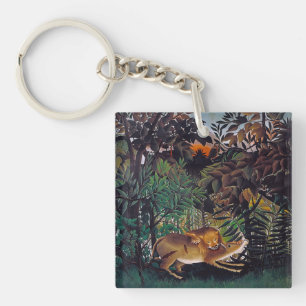 Porte-clefs Henri Rousseau - Le lion affamé