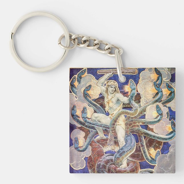 Porte-clefs Hercules et l'Hydra (Devant)
