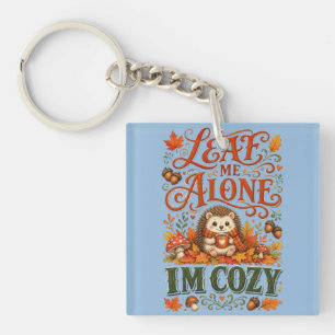 Porte-clefs Hérisson drôle d'automne Cottagecore esthétique
