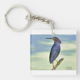 Porte-clefs Héron vert