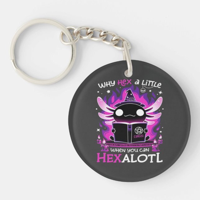 Porte-clefs Heure de Sortie Axolotl - Salamandre (Devant)