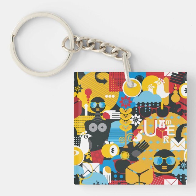 Porte-clefs Heure d'été (Devant)