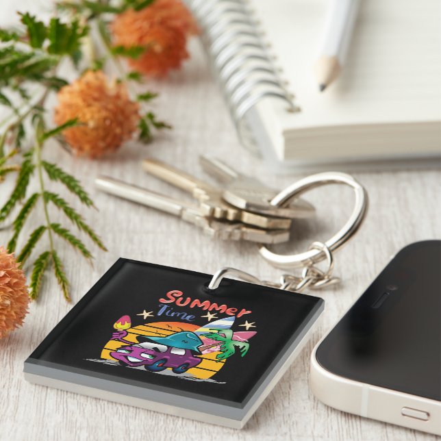Porte-clefs Heure d'été (Devant Droit)