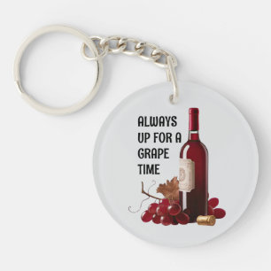 Porte-clefs Heure du vin rouge