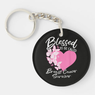 Porte-clefs Heureuse d'être appelée survivante du cancer du se