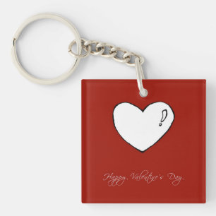 Porte-clefs Heureuse Sainte-Valentin (personnalisable)