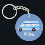 Porte-clefs HEUREUX CAMPER Van RV Motorhome Campervan CUSTOM<br><div class="desc">Customisez ce porte - clé mignon avec votre propre texte,  votre nom ou tout ce que vous voulez. Préparez-vous à votre voyage en voiture avec ce design de camping-car,  dessiné à la main par moi pour vous ! Consultez ma boutique pour trouver beaucoup d'autres articles correspondants !</div>