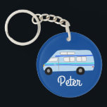 Porte-clefs HEUREUX CAMPER Van RV Motorhome Campervan CUSTOM<br><div class="desc">Customisez ce porte - clé mignon avec votre propre texte,  votre nom ou tout ce que vous voulez. Préparez-vous à votre voyage en voiture avec ce design de camping-car,  dessiné à la main par moi pour vous ! Consultez ma boutique pour trouver beaucoup d'autres articles correspondants !</div>