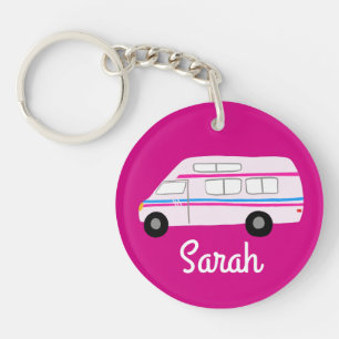 Porte-clefs HEUREUX CAMPER Van RV Motorhome Campervan CUSTOM