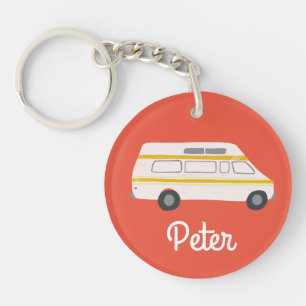 Porte-clefs HEUREUX CAMPER Van RV Motorhome Campervan CUSTOM