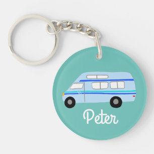 Porte-clefs HEUREUX CAMPER Van RV Motorhome Campervan CUSTOM
