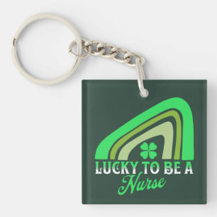 Porte-clefs Heureux d'être infirmière Infirmière de la Saint