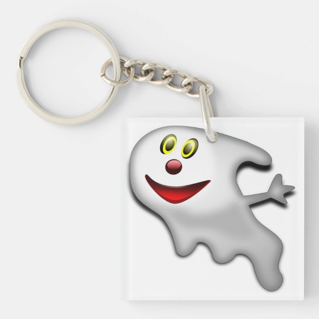 PORTE-CLEFS "HEUREUX HALLOWEEN" GHOST (Devant)