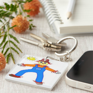 PORTE-CLEFS "HEUREUX HALLOWEEN" SCARECROW