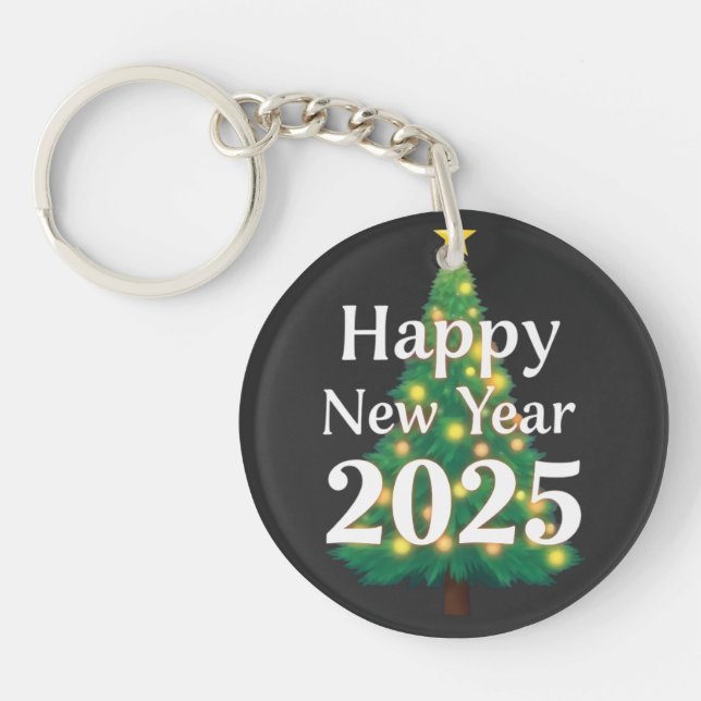 Porte-clefs heureux nouvel an 2025 (Devant)