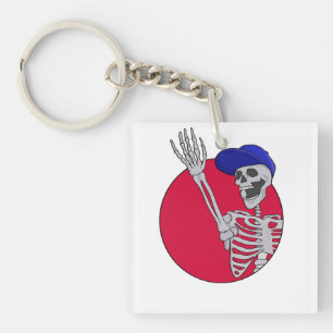 Porte-clefs Hey Amis Cool et drôle Squelette