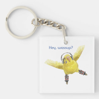 Porte-clefs Hey Wassup Roller Skating Budgie with Headphones