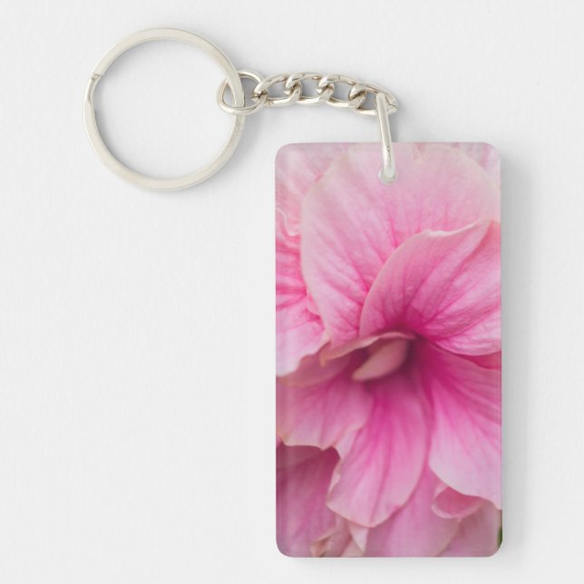 Porte-clefs Hibiscus rose (Devant)