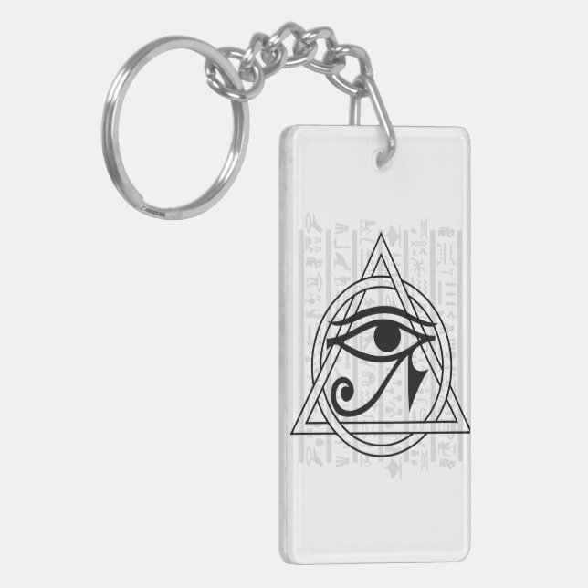 Porte-clefs Hiéroglyphes égyptiens - Oeil de Horus (Devant gauche)