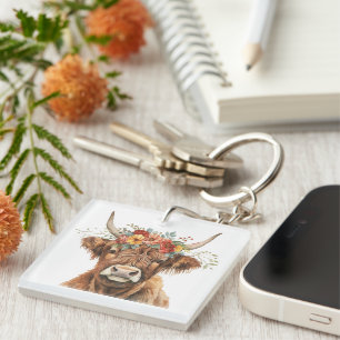 Porte-clefs Highland Cow