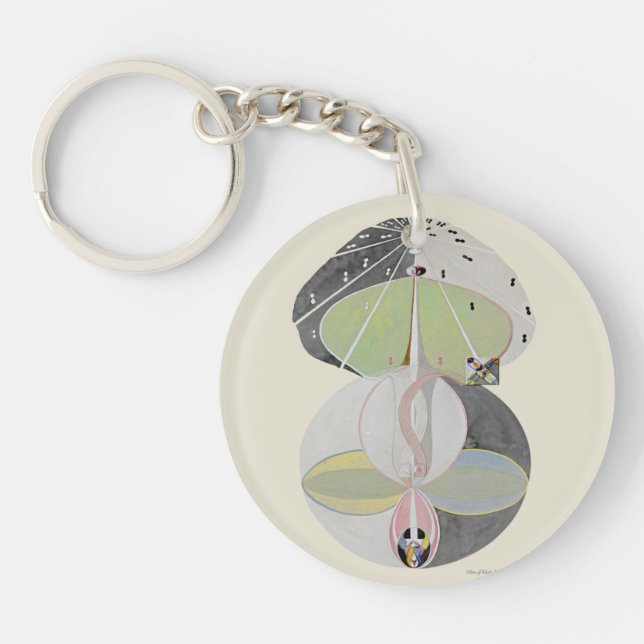 Porte-clefs Hilma af Klint - Arbre du savoir, No 5 (Devant)