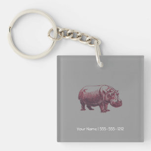 Porte-clefs Hippopotame