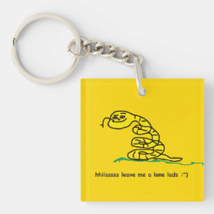 Porte-clefs Hisssss Laissez-moi tranquille les gars Parodie de