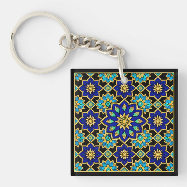 Porte-clefs Histoire du style ottoman Design Bleu  (Devant)