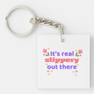 Porte-clefs Hockey keychain Best Chirps Hockey It's Slippery