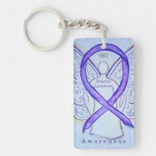 Porte-clefs Hodgkins Lymphoma Violet Sensibilisation Porte - c