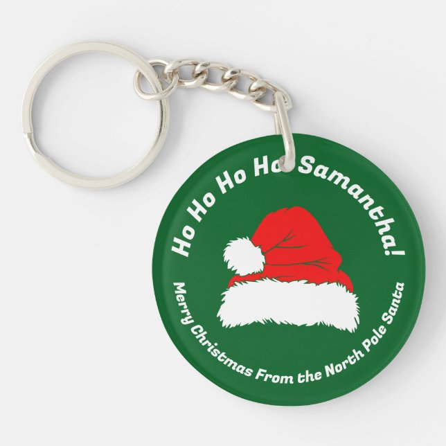 Porte-clefs Hohoho Santa Joyeux Noël 2025 (Devant)