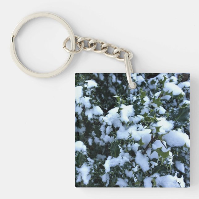 Porte-clefs Holly couvert de neige (Devant)
