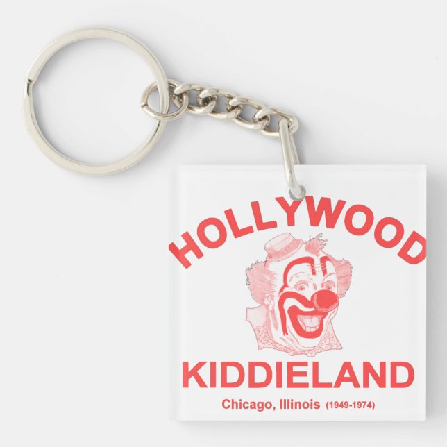 Porte-clefs Hollywood Kiddieland, Chicago, IL. Parc d'attracti (Devant)