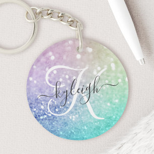 Porte-clefs Holographe de Parties scintillant glamour assez pe