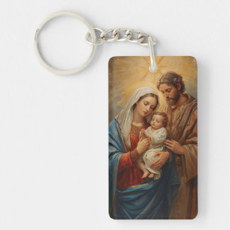 Porte-clefs Holy Family Christmas Keychain