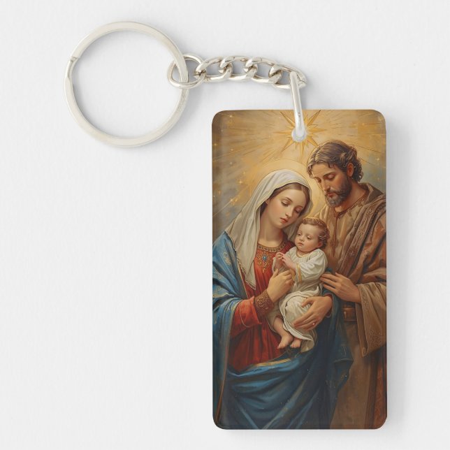 Porte-clefs Holy Family Christmas Keychain (Devant)