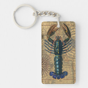 Porte-clefs Homard Coquillages Fruits de mer Maine Classique O