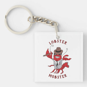 Porte-clefs Homard Homard 🦞 Drôle Cartoon Gangster