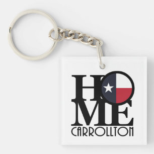 Porte-clefs HOME et LOVE Carrollton Texas