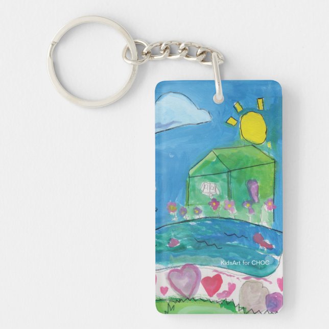 Porte-clefs Home is Where the Heart Is - KidsArt pour CHOC (Devant)