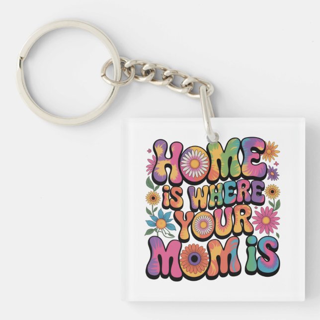 Porte-clefs Home Is Where Your Mom Is (Devant)